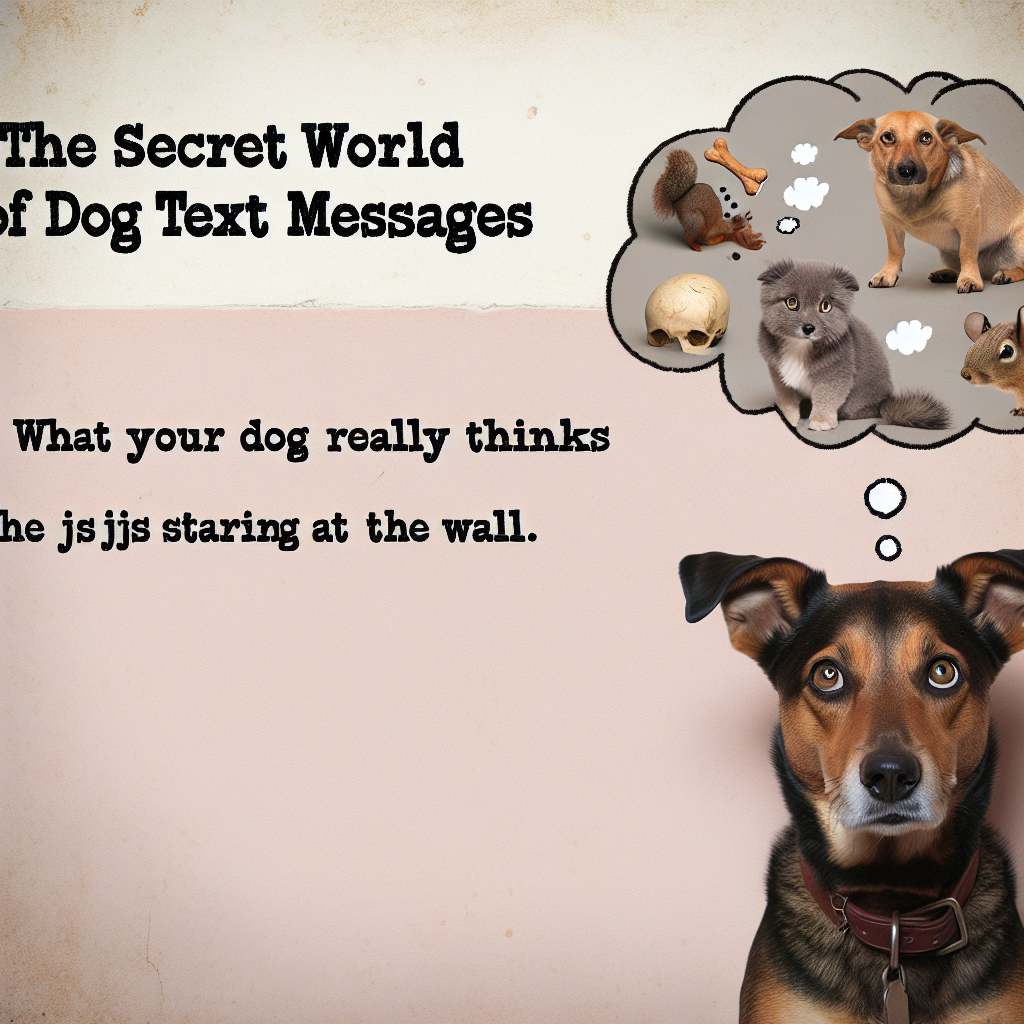 Die geheime Welt der Hunde-SMS: Was Ihr Hund wirklich denkt, während er scheinbar nur an der Wand starrt