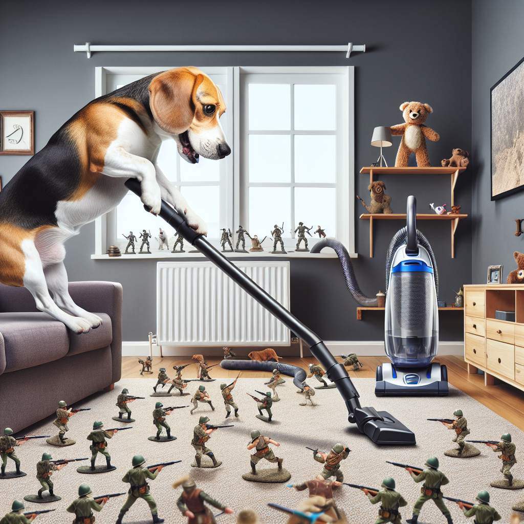 Hund gegen Staubsauger: Der endlose Kampf um territoriale Vorherrschaft im Wohnzimmer